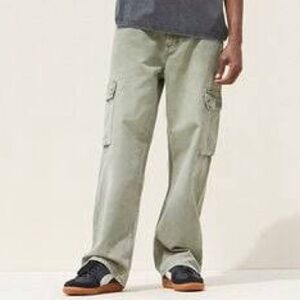 PacSun Men's Baggy Olive Green Cargo Jeans 30 X 30 NWOT